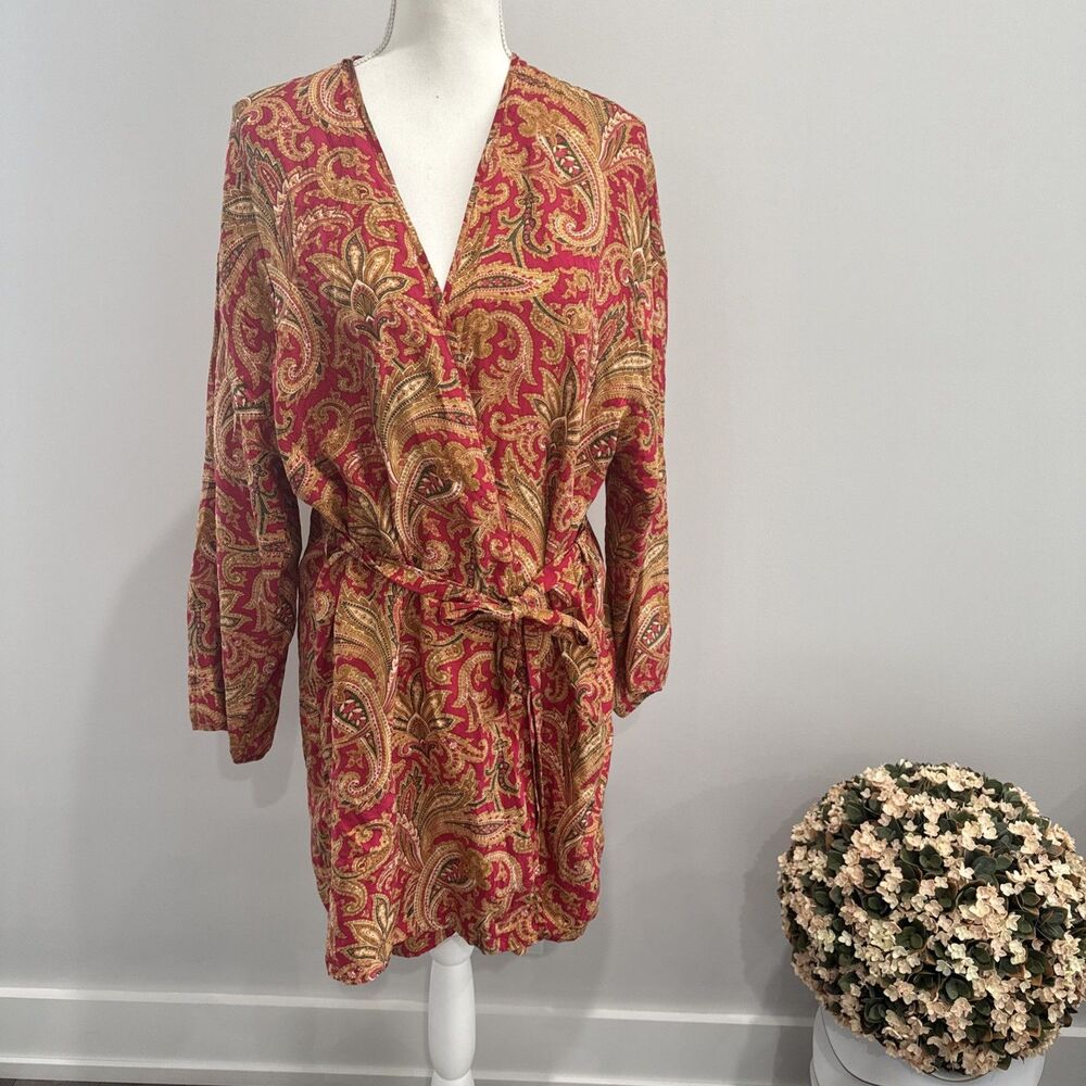 VICTORIA’S SECRET VINTAGE SILK ROBE SIZE L